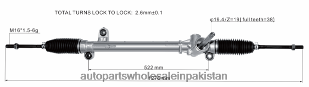 Auto Parts Wholesale Online 408F22664 - Power Steering Rack JX6C-3A500-AD FORD