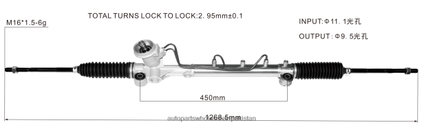 Car Parts Pakistan 408F22672 - Power Steering Rack 3L8Z-3504-DARM YL8Z-3504-KBRM FORD