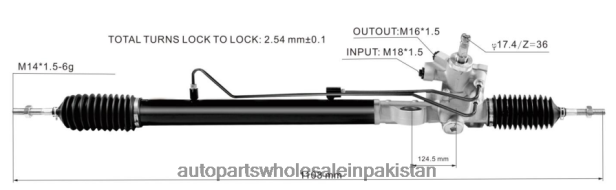 Car Parts Pakistan 408F22532 - Power Steering Rack 53601-TA0-003 HONDA