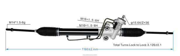 Auto Parts Importer In Pakistan 408F22719 - Power Steering Rack 0K2KK-32-110 HYUNDAI/KIA