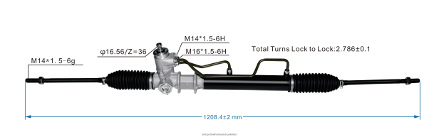 Auto Parts Pakistan 408F22731 - Power Steering Rack 57700-29100 HYUNDAI/KIA