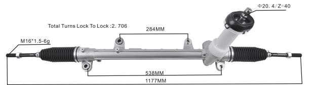 Car Parts Pakistan 408F22752 - Power Steering Rack 56500-D3100 56500-D7100 HYUNDAI/KIA