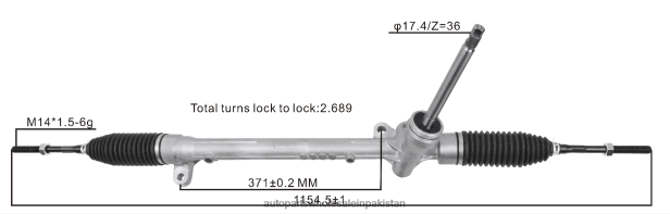 Auto Parts Company In Pakistan 408F22630 - Power Steering Rack DB2P32110B MAZDA