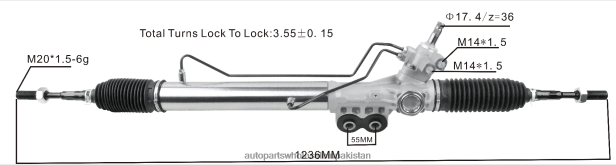 Auto Parts Wholesale Online 408F22574 - Power Steering Rack 49001-5ZP0A NISSAN