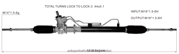 Auto Parts Wholesale Online 408F22804 - Power Steering Rack 7700433725 RENAULT