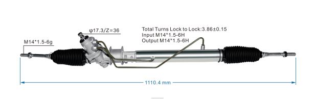 Auto Parts Wholesale Online 408F22614 - Power Steering Rack 48580-65D51 SUZUKI