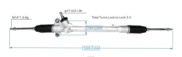 Auto Parts Pakistan 408F22501 - Power Steering Rack 45510-BZ360 TOYOTA