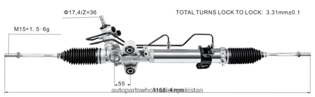 Auto Parts Wholesale Online 408F22484 - Power Steering Rack 44200-26470 TOYOTA