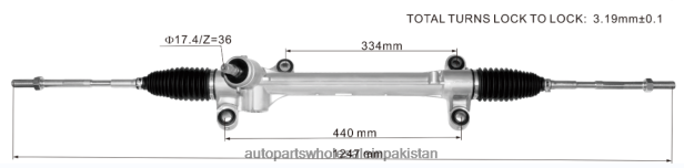 Car Parts Pakistan 408F22442 - Power Steering Rack 45510-02490 TOYOTA