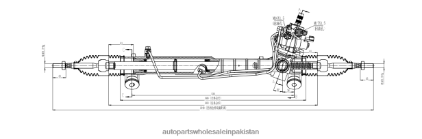 Car Parts Pakistan 408F22522 - Power Steering Rack 44200-50180 TOYOTA